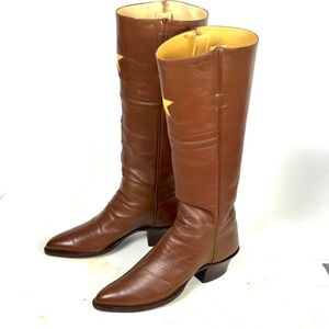Champio Attitude 17" Tall Brown Cowboy Boots - Mn's Sz 9D Cosplay Exc. Cond